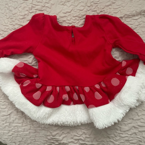 19-Disney Baby Dress size 0-3 Months, red color in excellent condition. - Picture 3 of 3